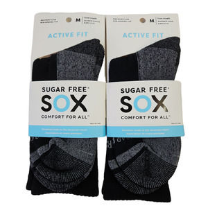 2-Pack Women's‎ Non-Binding Circulatory Socks Black Size Medium Shoe Size 4-10